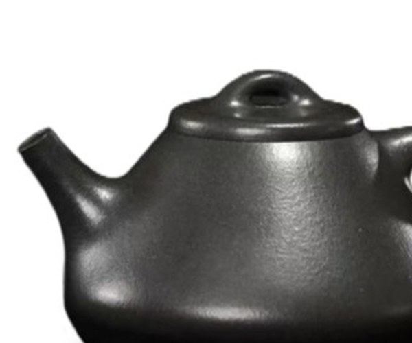 铁骨烧子冶石瓢壶局部细节